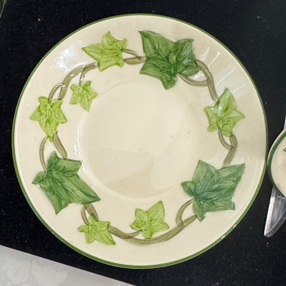 3- 1950’s Vintage Franciscan Ware Ivy Leaf Patterned fruit bowls 5 3/8“ - Picture 2 of 3